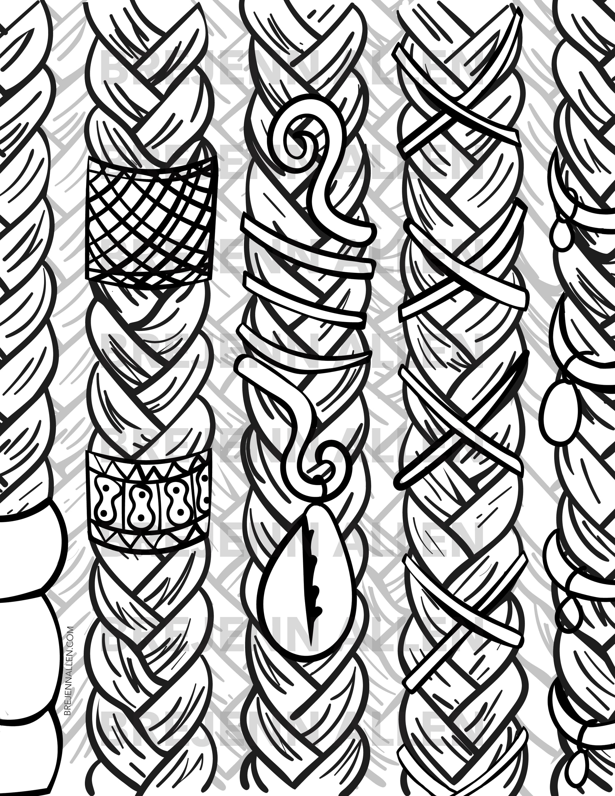 For the Love of Black Coloring Book Printable Download