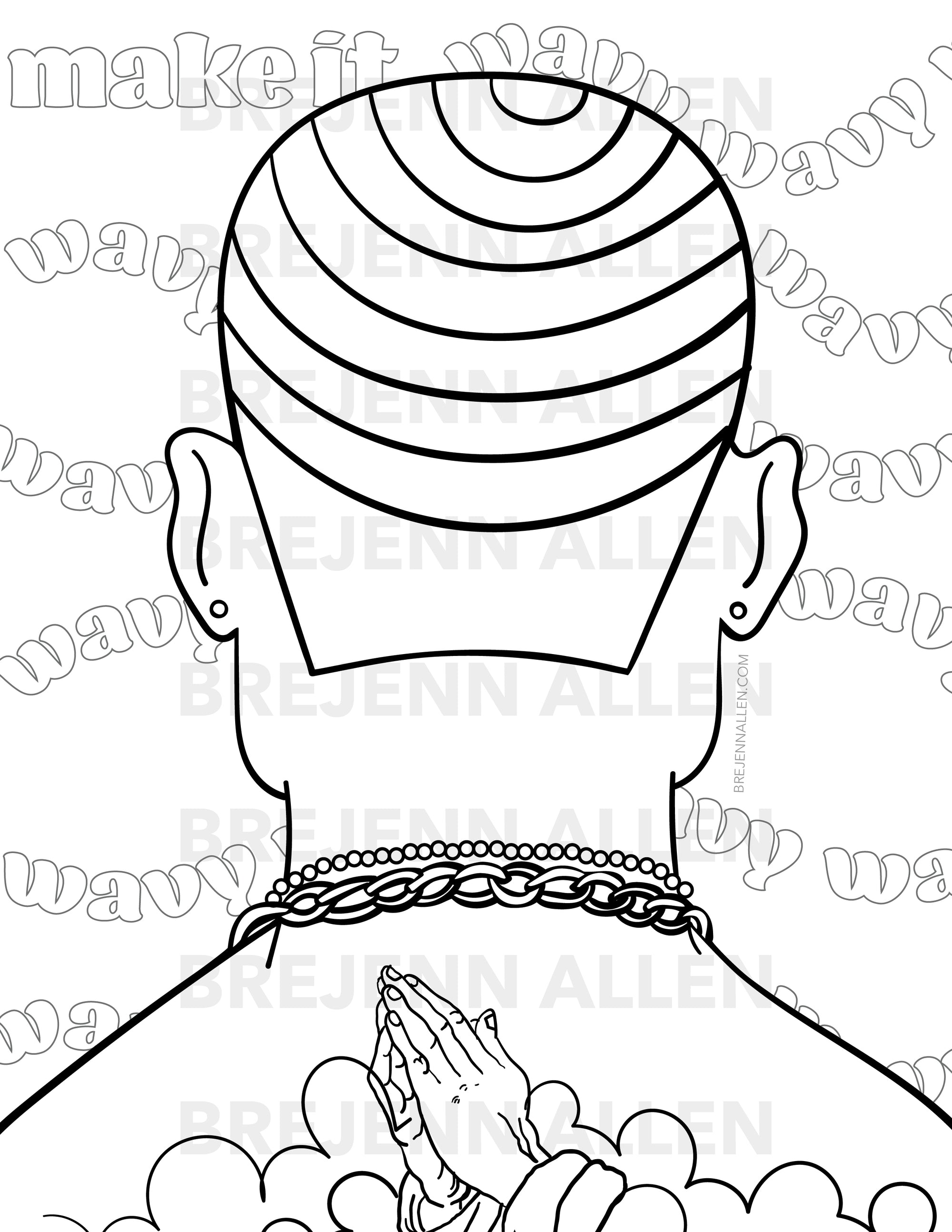 For the Love of Black Coloring Book Printable Download