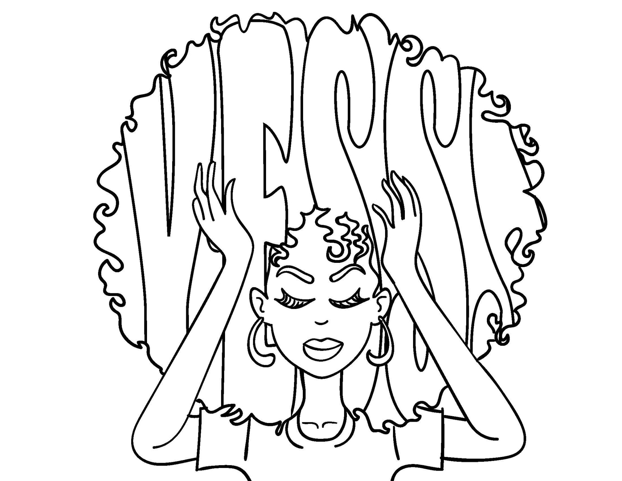 YESSS Fro Coloring Page